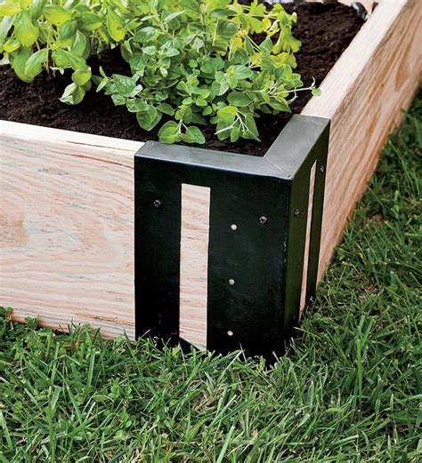 planter box with metal corners|outdoor corner planter box.